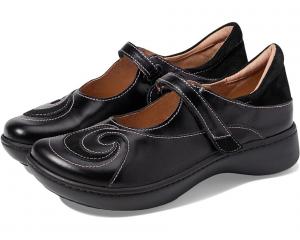 Туфли на плоской подошве Naot Sea, цвет Black Suede/Shiny Leather