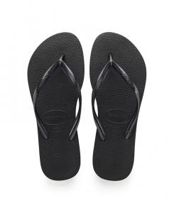 Женские тонкие шлепанцы Havaianas, черный