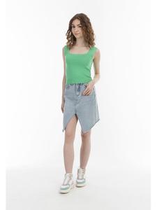 MyMo Светло-зеленый вязаный топ