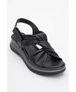 Кожаные сандалии Oara (Женские) Forever & Always Shoes, черный