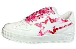 Кроссовки A BATHING APE Bape Pink, белый/синий