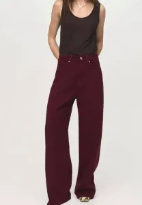 Джинсы свободного кроя Mango, Wine