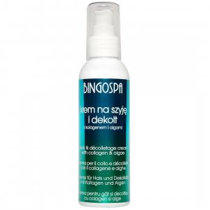 BINGOSPA Крем для шеи и декольте с коллагеном и водорослями 135г  
