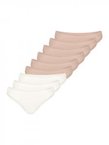 Sloggi Мини-трусики GO Daily Cotton бежево-белого цвета