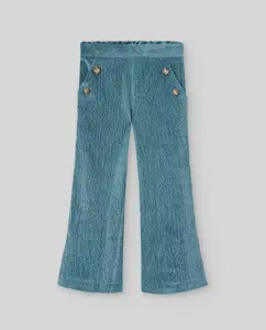 Детские брюки коллекции Помпон Paz Rodríguez, темно-зеленый