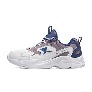 XTEP Водонепроницаемые, утепленные и теплые, низкие повседневные кроссовки для бега, женские, белые, фиолетовые, синие