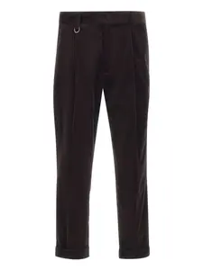 Брюки прямого кроя Paolo Pecora, коричневый