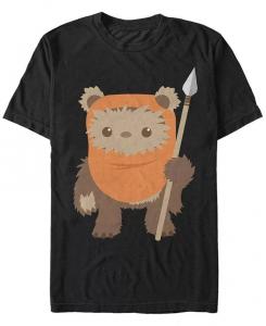 Футболка мужская Star Wars Return of The Jedi Cute Ewok But Will Spear You с коротким рукавом Fifth Sun, черный