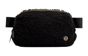Повсюду Поясная Сумка из Овчины Обычная Женская Натуральный Черный Lululemon