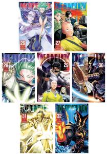 One-Punch Man Manga Series 7-Book Collection Set (Vol. 26-32) - Latest Volumes of the Global Hit Manga (VIZ Media LLC)