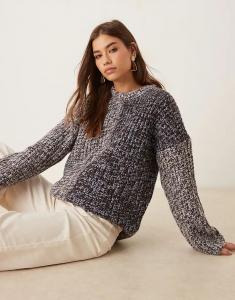 Джемпер оверсайз в стиле пэчворк ASOS DESIGN синего цвета