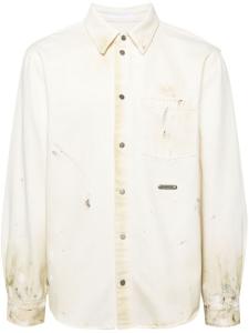 Helmut Lang рубашка с принтом, нейтральный цвет