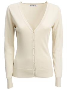 Influencer Вязаный кардиган в бежевом цвете