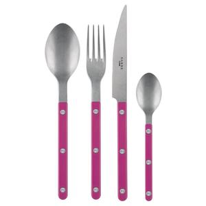 Набор столовых приборов Sabre Paris - 4-teilig Bistrot Vintage, малина