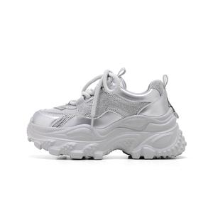 C°BANNER Серебряные массивные кроссовки женские, цвет Silver