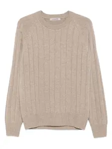 Ребристый свитер с круглым вырезом Fileria, нейтральный