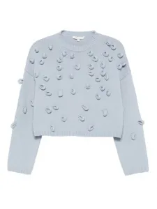 Свитер с помпонами JW ANDERSON, синий