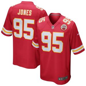 Мужская красная майка Nike Chris Jones Kansas City Chiefs Game
