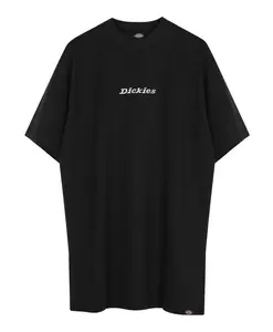 Черное хлопковое платье-футболка с логотипом Dickies, черный