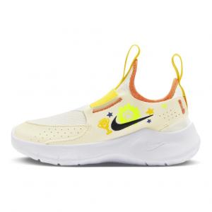 Кроссовки Flex Runner 3 Kids PS Low-top Sail White/Black/White/Fluescent Yellow/Bright Orange/Court Blue Nike, белый/голубой