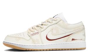 Баскетбольные кроссовки Air 1, износостойкие, винтажные, низкие, унисекс, экрю Jordan, Ecru