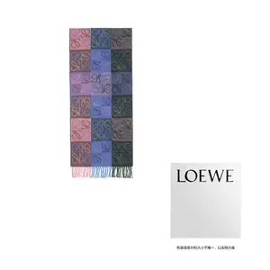 Вязаный шарф «Анаграмма» унисекс Loewe, фиолетовый