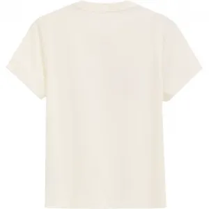 Футболка женская с рукавом дроп-шелдер GAP, белый