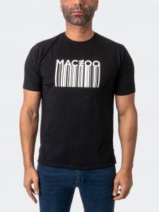 Футболка со штрих-кодом, черная MACEOO