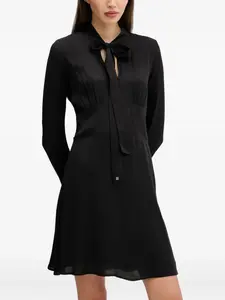 Платье мини с завязками HUGO, черный