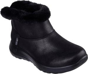Женские зимние ботинки Skechers On-the-GO Joy Cozy Dream из полиэстера, черные, на щиколотку