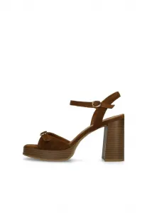 Сандалии с манжетой на щиколотке Manfield, Braun
