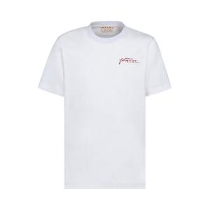 Футболка Marni с короткими рукавами Белая лилия