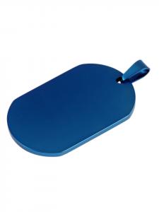 Adeliás Подвеска унисекс из нержавеющей стали синего цвета