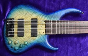 Басс гитара MTD U.S.A. 635-24, Clear to Blue Burst with Rosewood