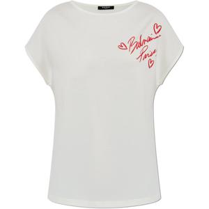 Футболка Lipstick Crewneck BALMAIN, белый