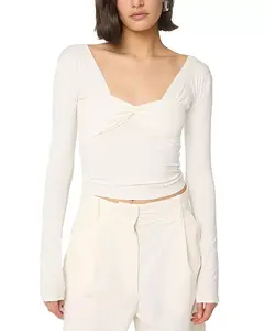 Укороченный топ Rian slim The Line By K, белый