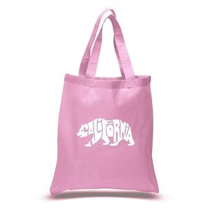 Маленькая большая сумка Word Art - Калифорнийский медведь LA Pop Art, розовый