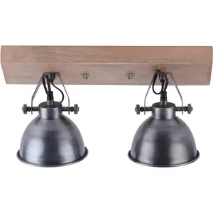 Потолочный светильник SAMIA E14 1 шт. Потолочная лампа Just Light, Stahlgrau