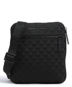 Жаккардовая сумка через плечо Omnia Emporio Armani, черный