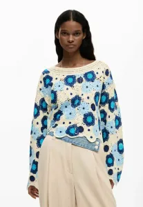 Свитер с цветочным принтом Desigual, Blue