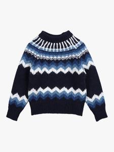 Детский джемпер Lucas из шерстяной смеси The New Society, Infinite Navy