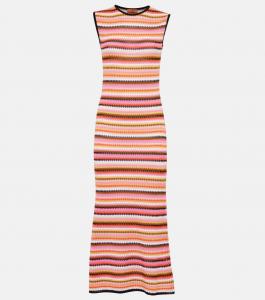 Платье миди из смесового хлопка Missoni, Base Rose Multicolor