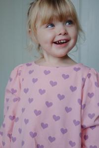 Детская хлопковая блузка DREY SLIT BLOUSE GOTS Konges Sløjd, розовый