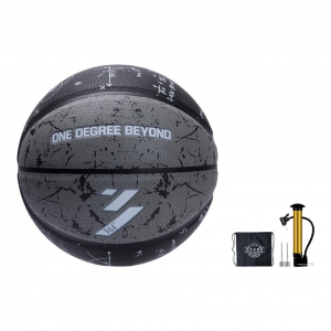 Баскетбольный мяч PU размер 7 для тренировок и соревнований, унисекс, версия для материкового Китая 361°, черный серый