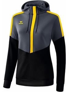 Толстовка erima Hoodie Squad, цвет Grau/Schwarz