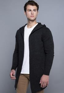 Кардиган Lang Mit Kapuze Und Praktischen Seitentaschen CARISMA, цвет anthrazit