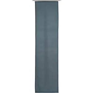 Шторка Linus Schiebevorhang на панельной каретке, 1 шт., размер ВxШ: 245x60 см, однотонная панамская ткань, в комплекте с аксессуарами Gözze, синий