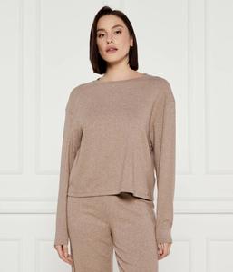 Лонгслив женский Guess Underwear свободного кроя, бежевый