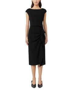 Aia Black Lightweight Cady Dress Max Mara Studio, черный