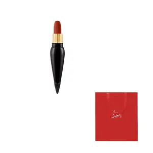 Christian Louboutin CL New Version Queen Scepter Black Tube Помада Carrot Stick, мягкая матовая